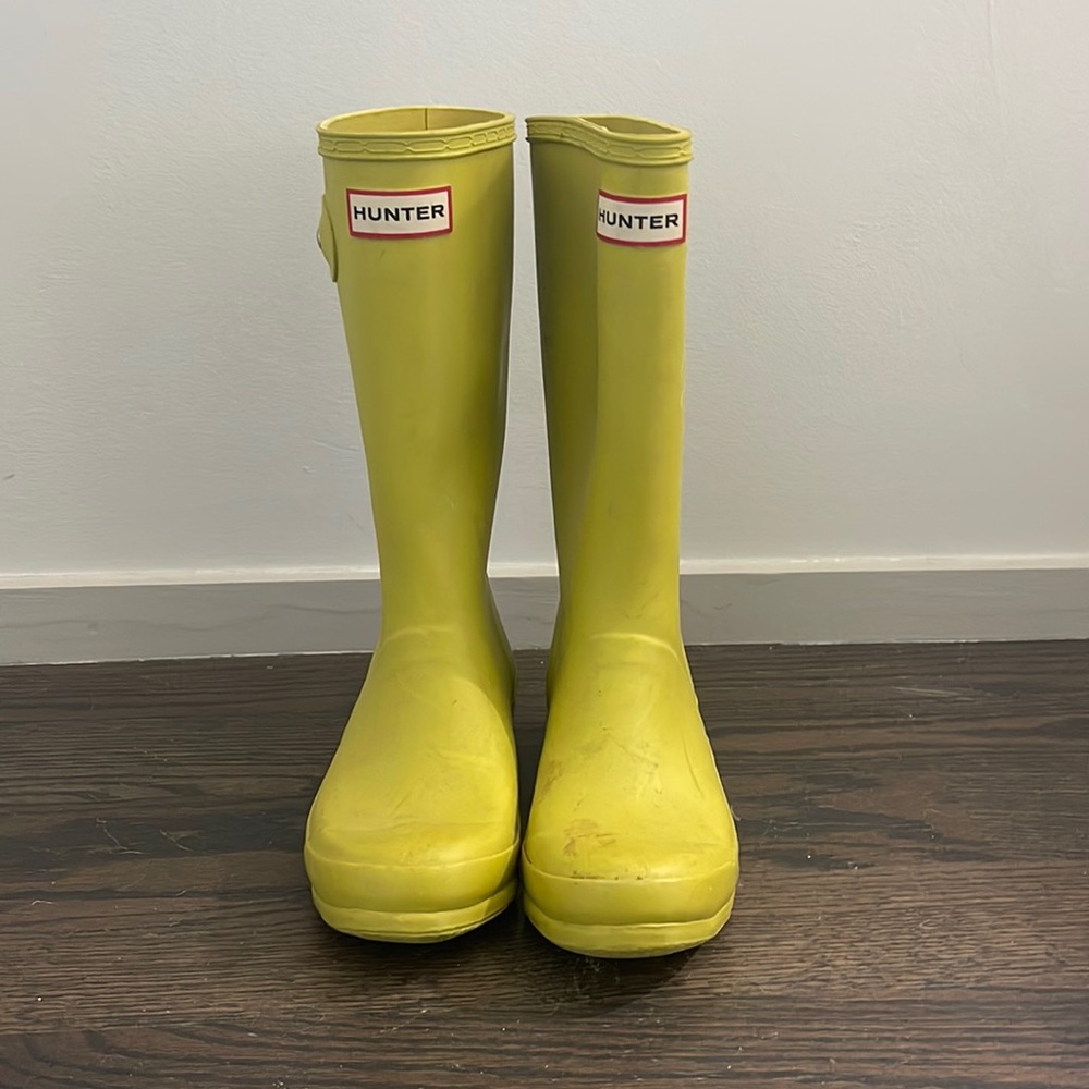 Green Hunter Rainboots Kids size 3